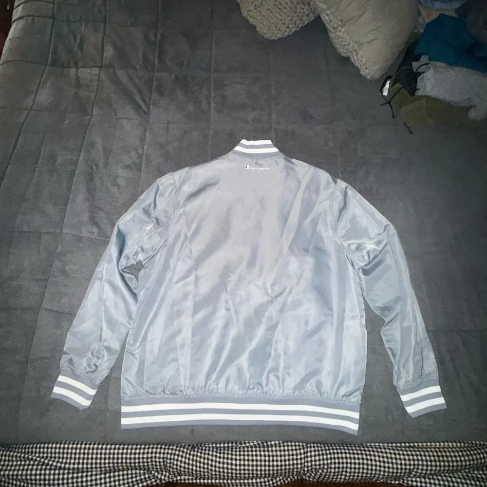 Champion Men's Silver Varsity Lightweight Jacket size XL - Picture 9 of 10